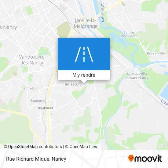 Rue Richard Mique plan