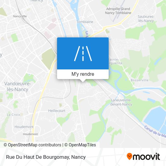Rue Du Haut De Bourgomay plan