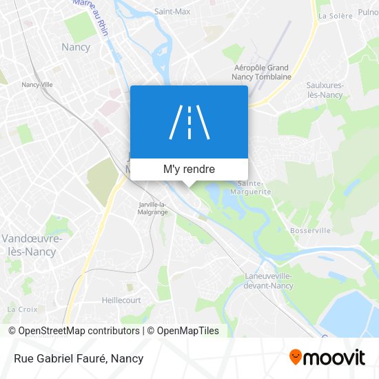Rue Gabriel Fauré plan