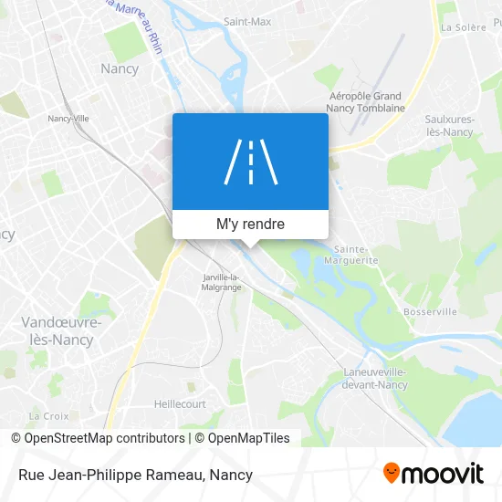 Rue Jean-Philippe Rameau plan