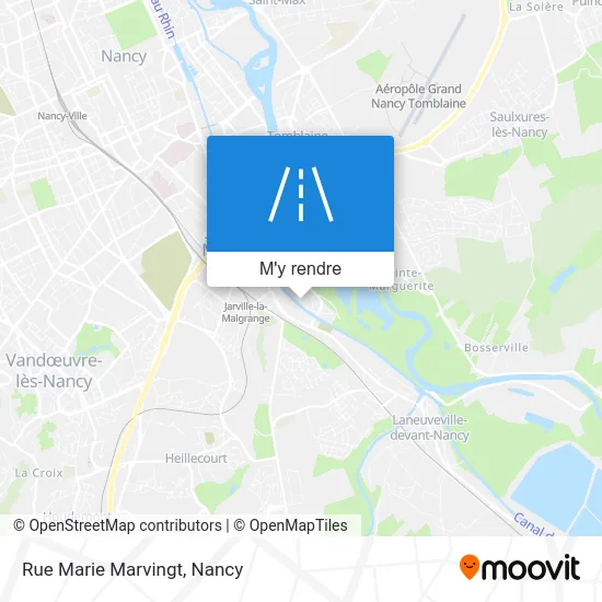 Rue Marie Marvingt plan