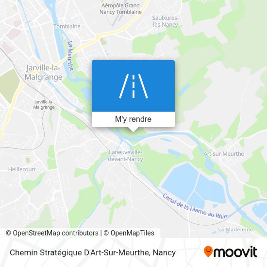 Chemin Stratégique D'Art-Sur-Meurthe plan