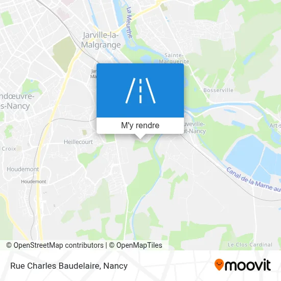 Rue Charles Baudelaire plan