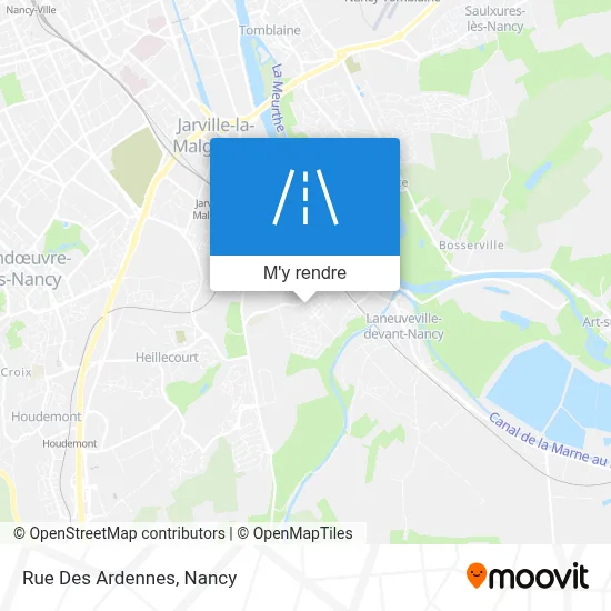 Rue Des Ardennes plan