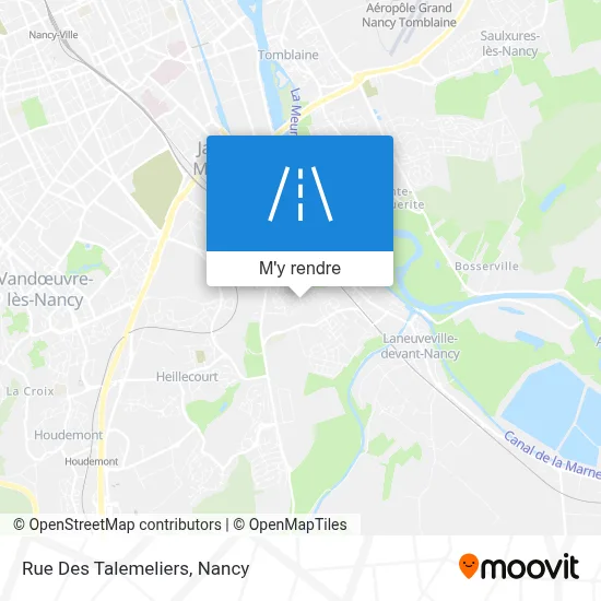 Rue Des Talemeliers plan