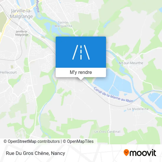 Rue Du Gros Chêne plan