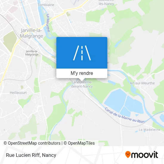 Rue Lucien Riff plan