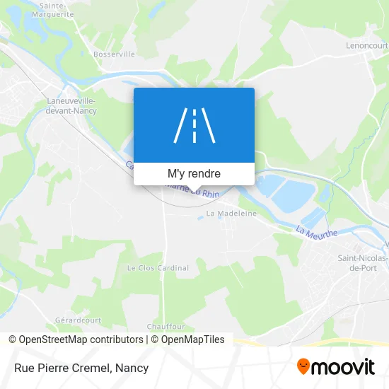 Rue Pierre Cremel plan