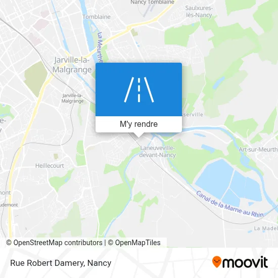 Rue Robert Damery plan