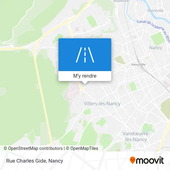 Rue Charles Gide plan