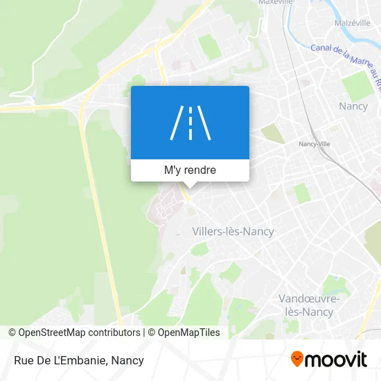 Rue De L'Embanie plan