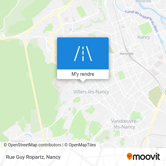 Rue Guy Ropartz plan