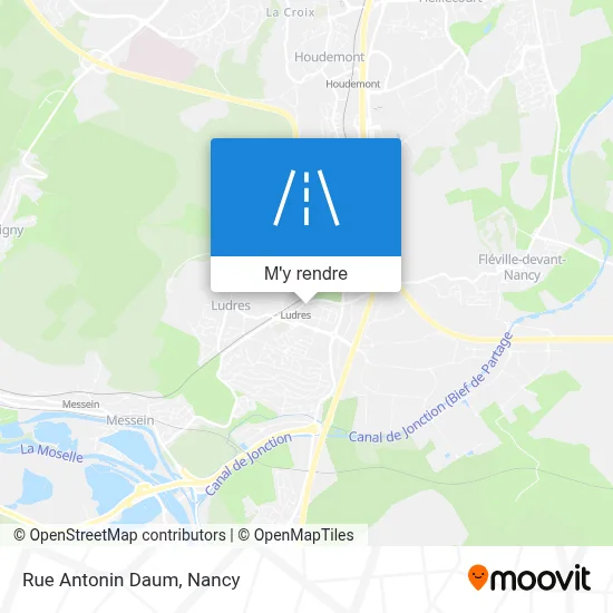 Rue Antonin Daum plan