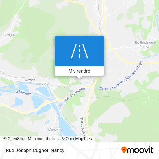 Rue Joseph Cugnot plan