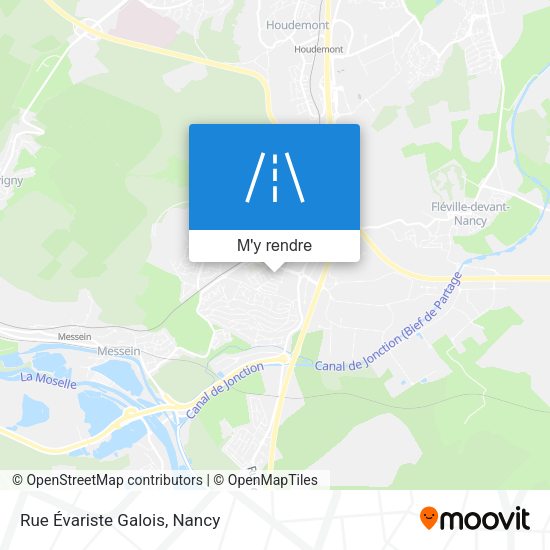 Rue Évariste Galois plan