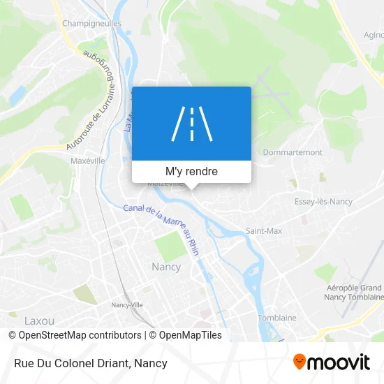 Rue Du Colonel Driant plan