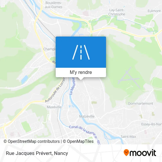 Rue Jacques Prévert plan