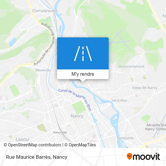 Rue Maurice Barrès plan