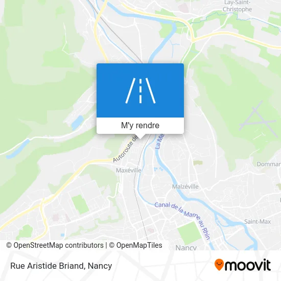 Rue Aristide Briand plan