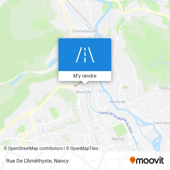 Rue De L'Améthyste plan