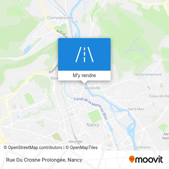 Rue Du Crosne Prolongée plan