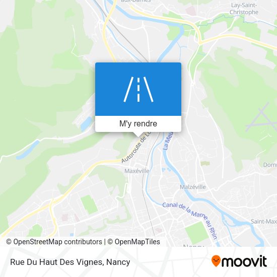 Rue Du Haut Des Vignes plan