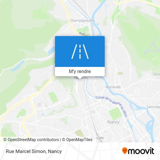 Rue Marcel Simon plan