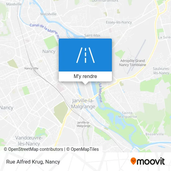 Rue Alfred Krug plan