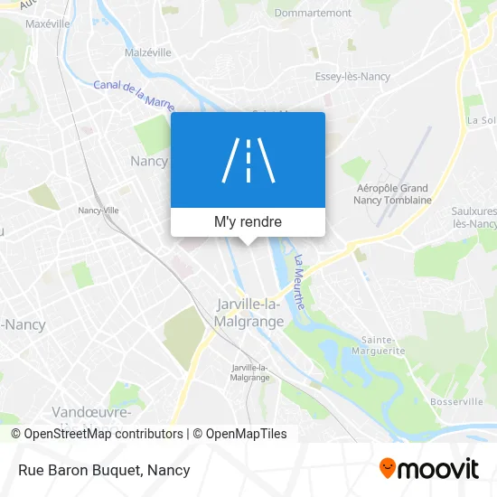 Rue Baron Buquet plan