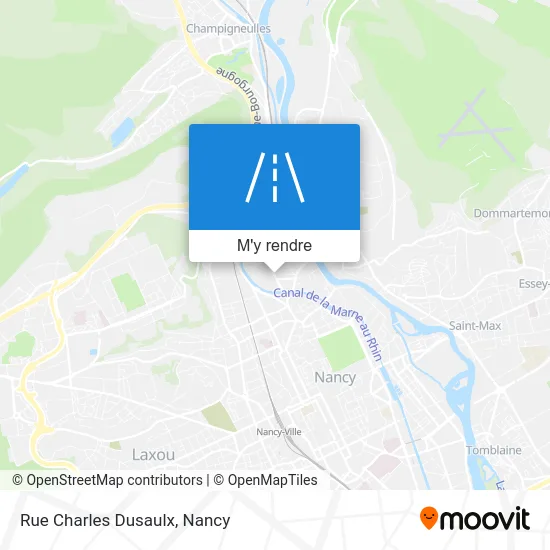 Rue Charles Dusaulx plan