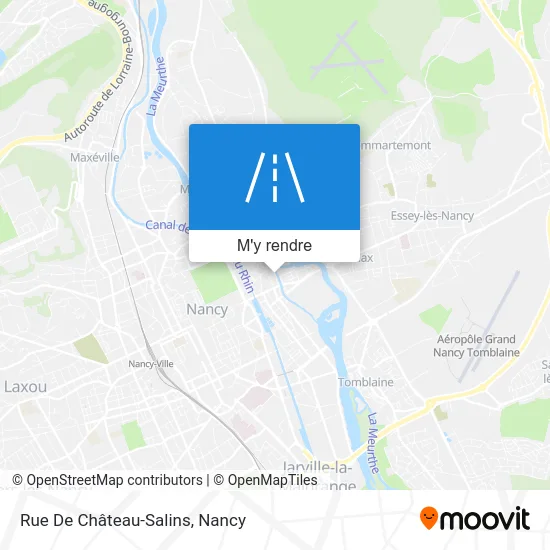 Rue De Château-Salins plan