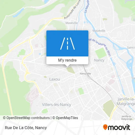 Rue De La Côte plan