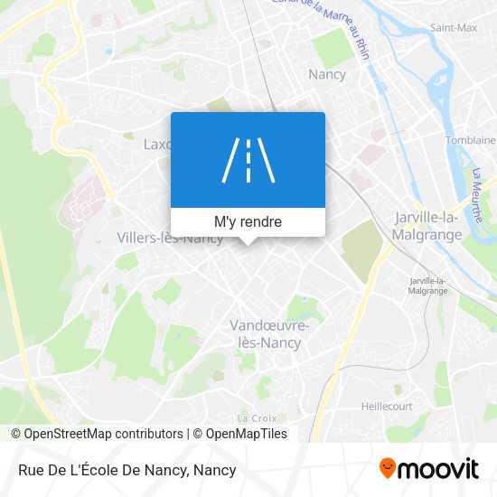 Rue De L'École De Nancy plan