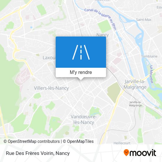 Rue Des Frères Voirin plan