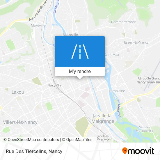 Rue Des Tiercelins plan