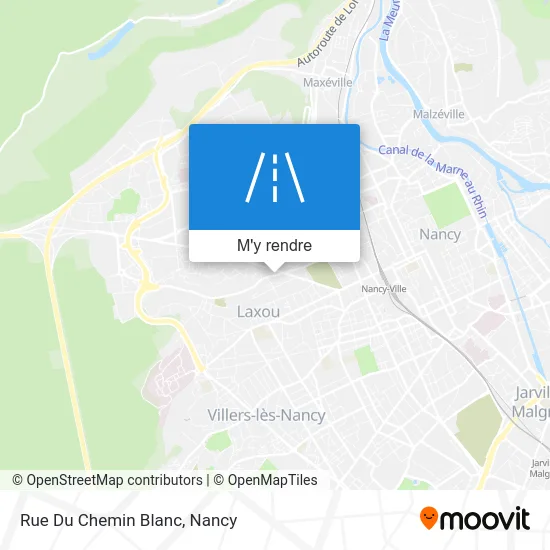 Rue Du Chemin Blanc plan