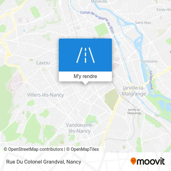 Rue Du Colonel Grandval plan