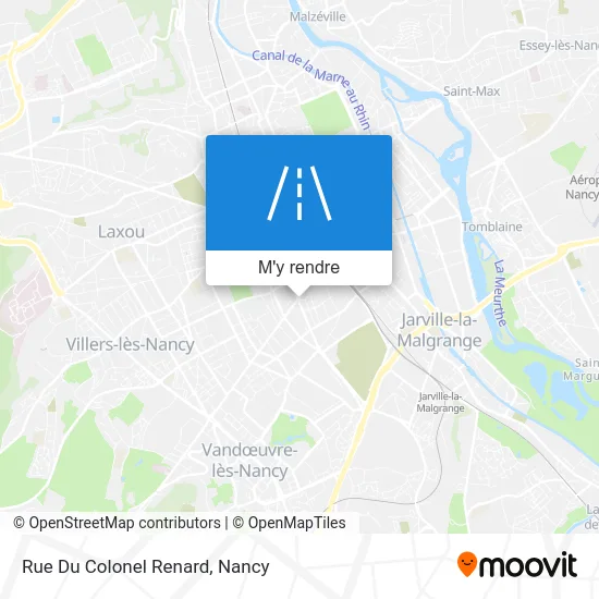 Rue Du Colonel Renard plan