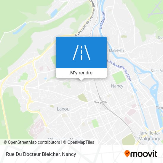 Rue Du Docteur Bleicher plan