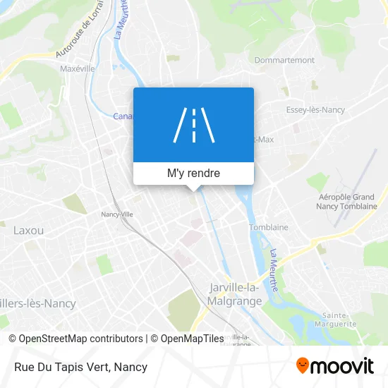 Rue Du Tapis Vert plan