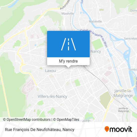 Rue François De Neufchâteau plan