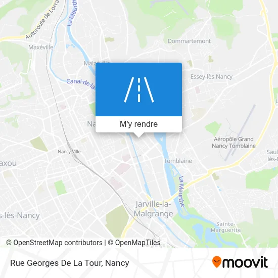 Rue Georges De La Tour plan