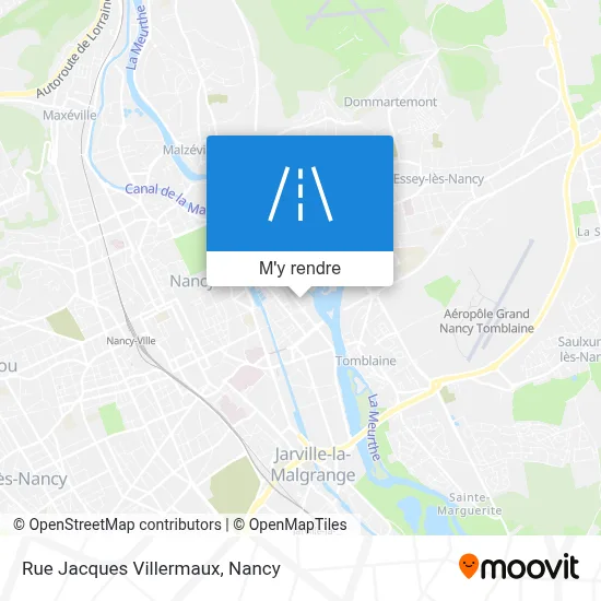 Rue Jacques Villermaux plan