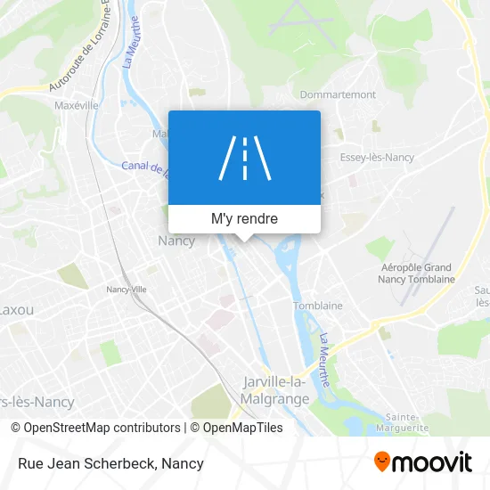 Rue Jean Scherbeck plan