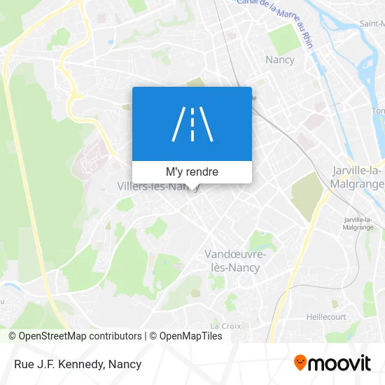 Rue J.F. Kennedy plan