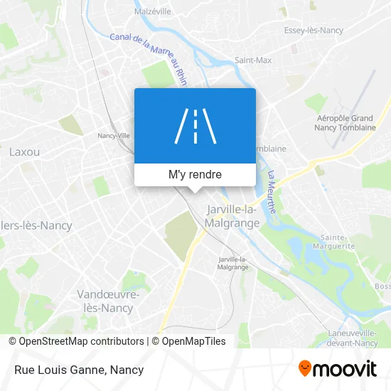 Rue Louis Ganne plan