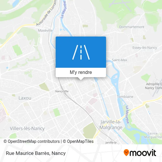 Rue Maurice Barrès plan