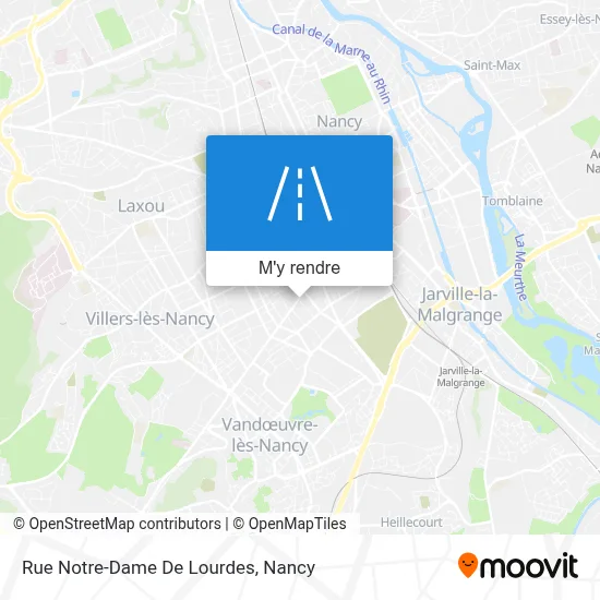 Rue Notre-Dame De Lourdes plan