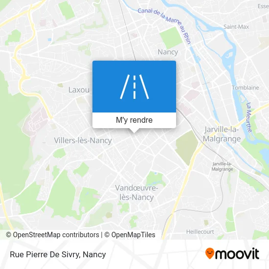 Rue Pierre De Sivry plan