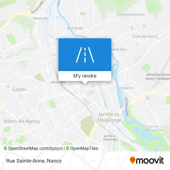 Rue Sainte-Anne plan